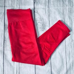 Aerie bright red/coral leggings